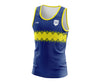 Custom Singlet Blue & Yellow Diamonds